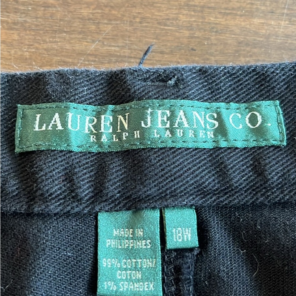 Ralph Lauren Jeans Co. Black Denim Pants - Picture 4 of 5